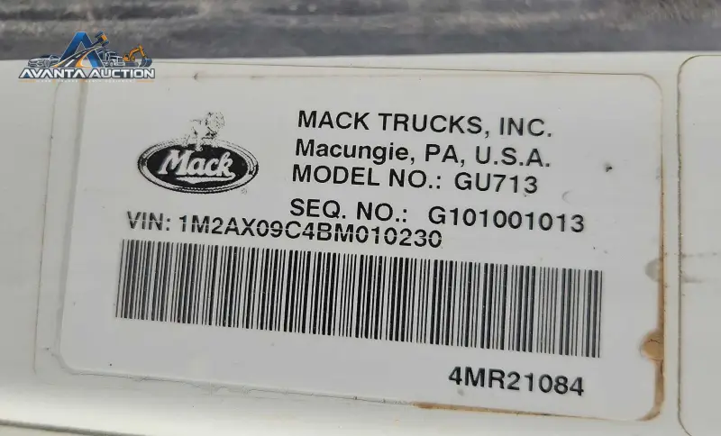 2011 Mack GU713 photo 77